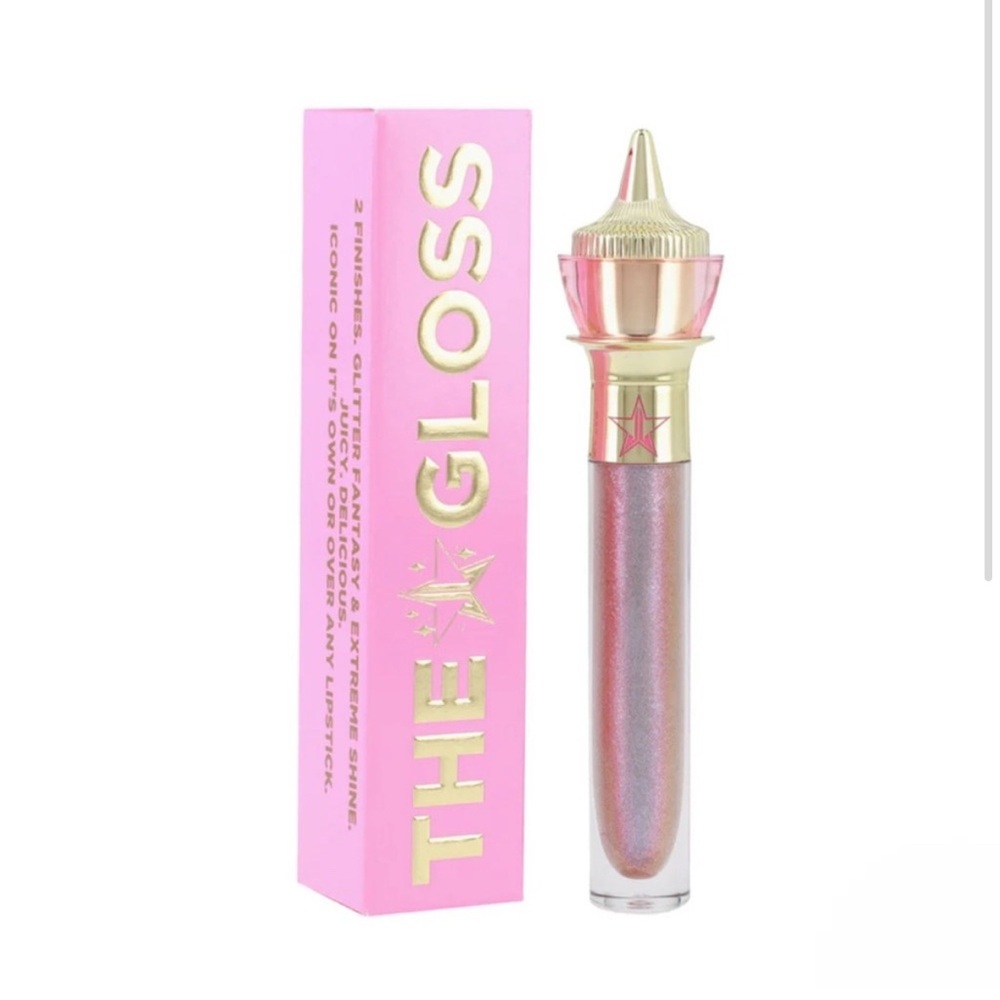 NEW Jeffree Star The Gloss Sequin Glass neutral shine lip gloss bestseller NIB - Picture 3 of 17
